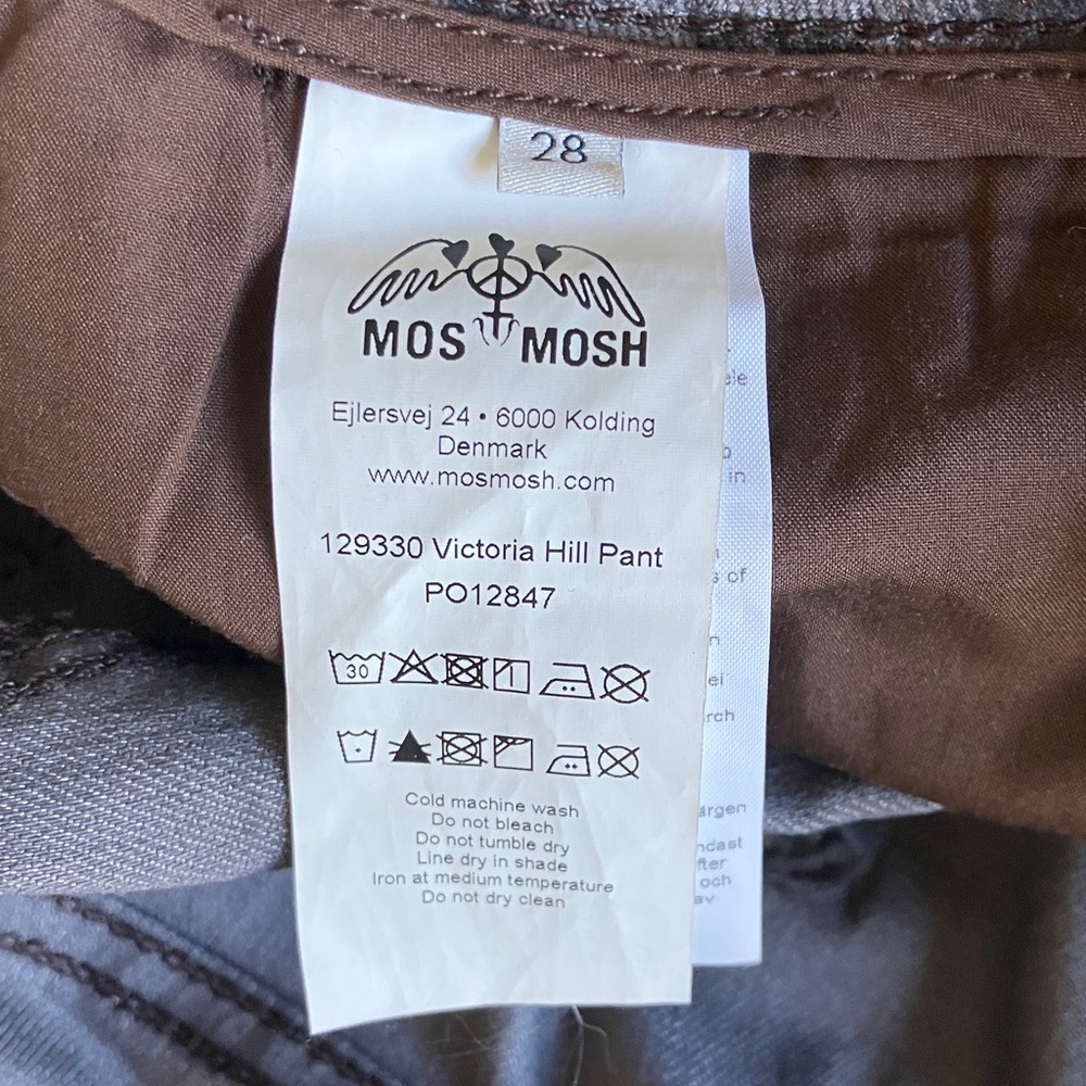 MOS MOSH European Brand Floral Patterned Brown/Grey Skinny Pants Size 28 NWOT - Picture 7 of 11